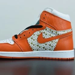 Fit Sporting Goods Supreme X Air Jordan 1 High Stars College Orange -Fit Sporting Goods Sales Store Supreme x Air Jordan 1 High Stars College Orange 2