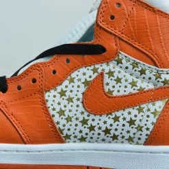 Fit Sporting Goods Supreme X Air Jordan 1 High Stars College Orange -Fit Sporting Goods Sales Store Supreme x Air Jordan 1 High Stars College Orange 5