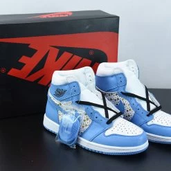 Fit Sporting Goods Supreme X Air Jordan 1 High Stars University Blue