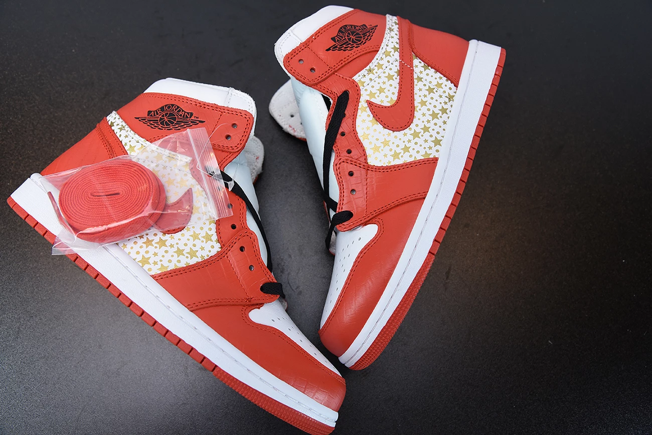 Fit Sporting Goods Supreme X Air Jordan 1 High Stars Varsity Red 6 Fit Sporting Goods Supreme X Air Jordan 1 High Stars Varsity Red - Image 4