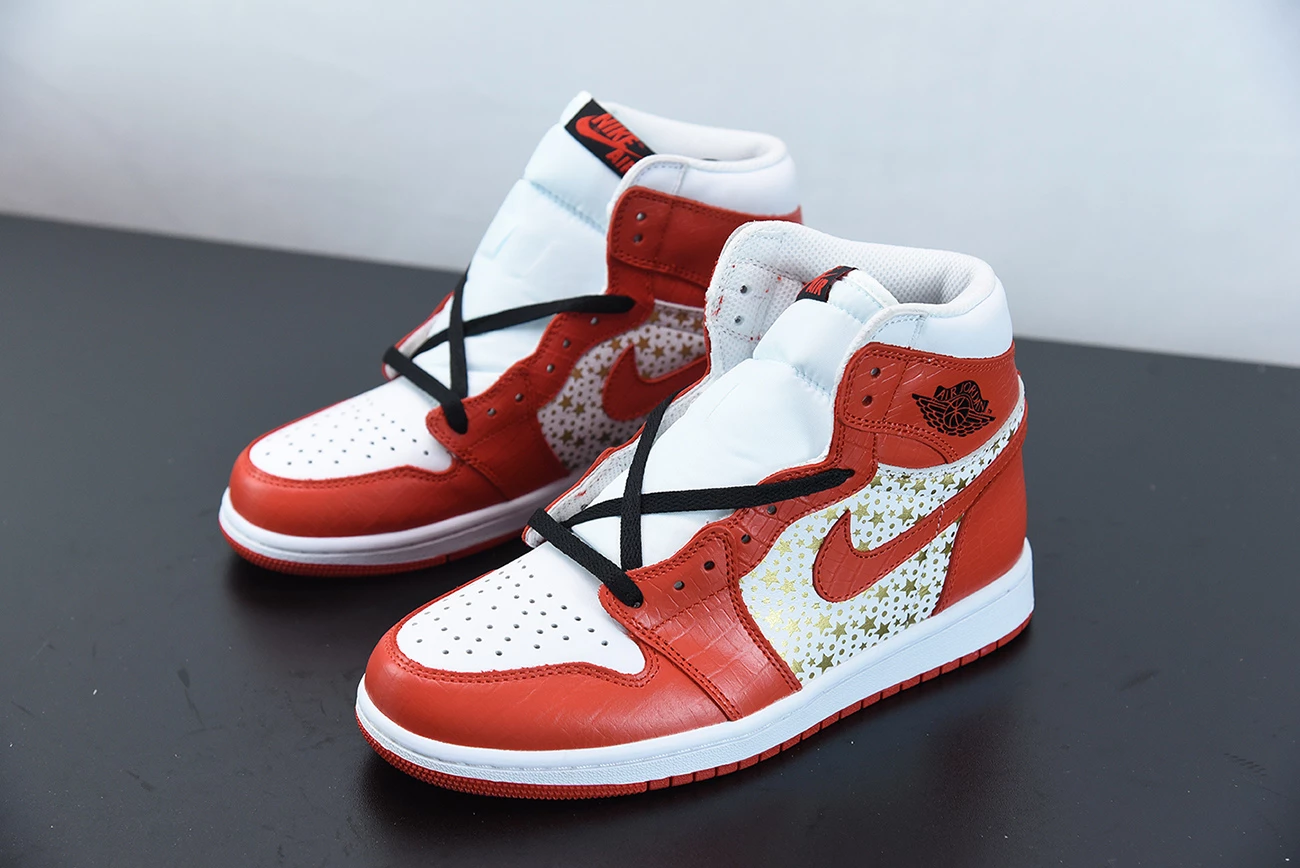 Fit Sporting Goods Supreme X Air Jordan 1 High Stars Varsity Red 7 Fit Sporting Goods Supreme X Air Jordan 1 High Stars Varsity Red - Image 5