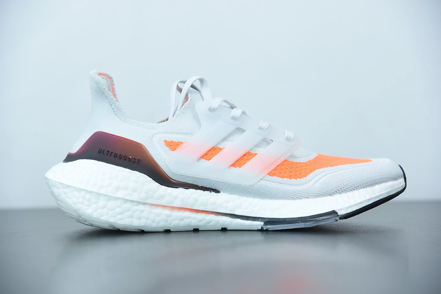 Fit Sporting Goods Adidas Ultra Boost 2021 Grey Screaming Orange FY0375 4 Fit Sporting Goods Adidas Ultra Boost 2021 Grey Screaming Orange FY0375 - Image 2