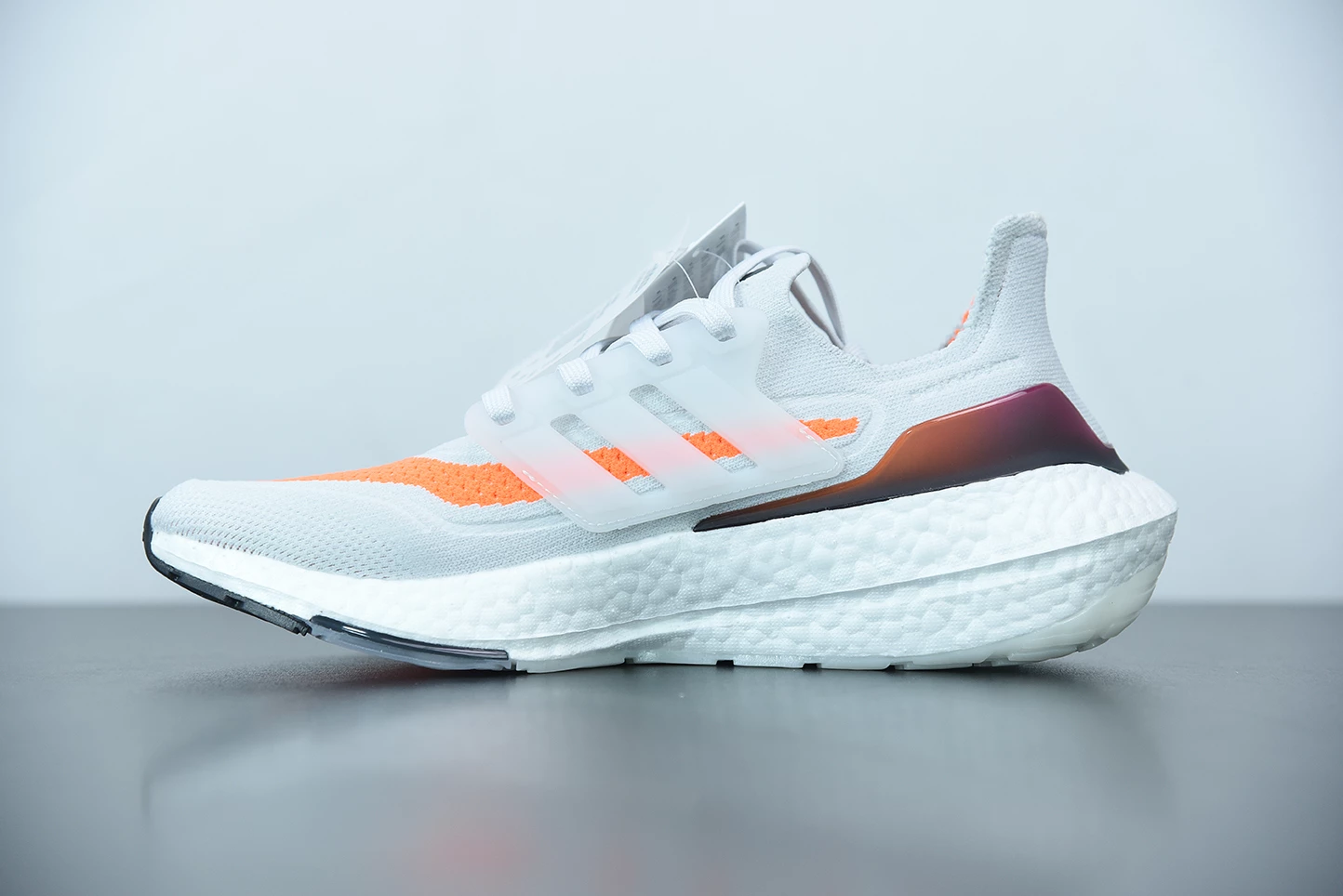 Fit Sporting Goods Adidas Ultra Boost 2021 Grey Screaming Orange FY0375 5 Fit Sporting Goods Adidas Ultra Boost 2021 Grey Screaming Orange FY0375 - Image 3