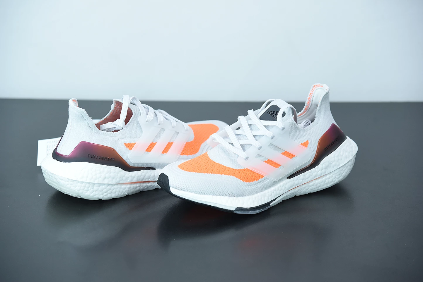 Fit Sporting Goods Adidas Ultra Boost 2021 Grey Screaming Orange FY0375 7 Fit Sporting Goods Adidas Ultra Boost 2021 Grey Screaming Orange FY0375 - Image 5