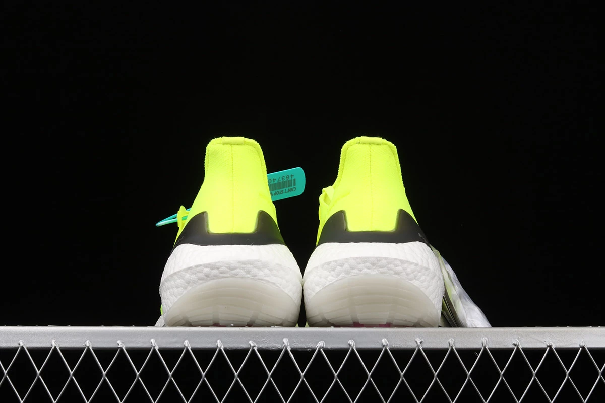 Fit Sporting Goods Adidas Ultra Boost 2021 Solar Yellow/White-Screaming Pink FY0373 7 Fit Sporting Goods Adidas Ultra Boost 2021 Solar Yellow/White-Screaming Pink FY0373 - Image 5