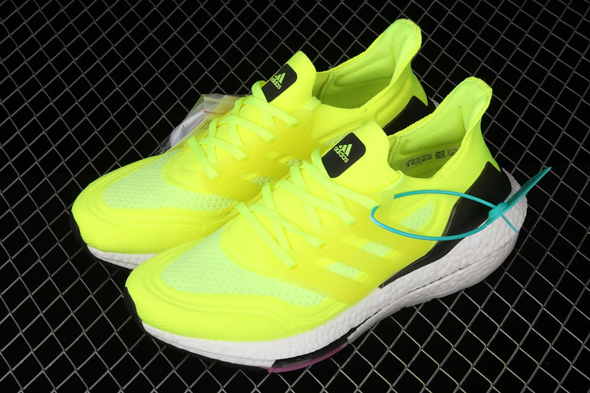 Fit Sporting Goods Adidas Ultra Boost 2021 Solar Yellow/White-Screaming Pink FY0373 10 Fit Sporting Goods Adidas Ultra Boost 2021 Solar Yellow/White-Screaming Pink FY0373 - Image 8