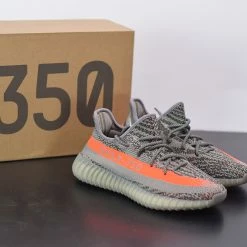 Fit Sporting Goods Adidas Yeezy Boost 350 V2 Steel Grey/Beluga-Solar Red BB1826