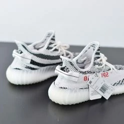 Fit Sporting Goods Adidas Yeezy Boost 350 V2 “Zebra” White/Core Black-Red CP9654 -Fit Sporting Goods Sales Store adidas Yeezy Boost 350 V2 Zebra White Core Black Red CP9654 4